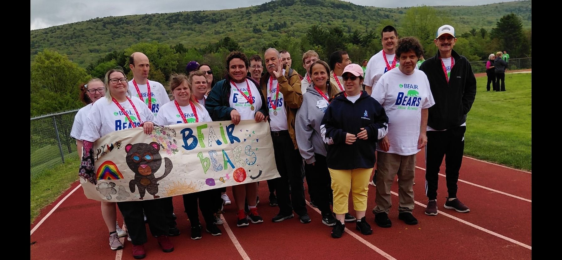 BFAIR staff and athletes at the 2025 Special Olympics