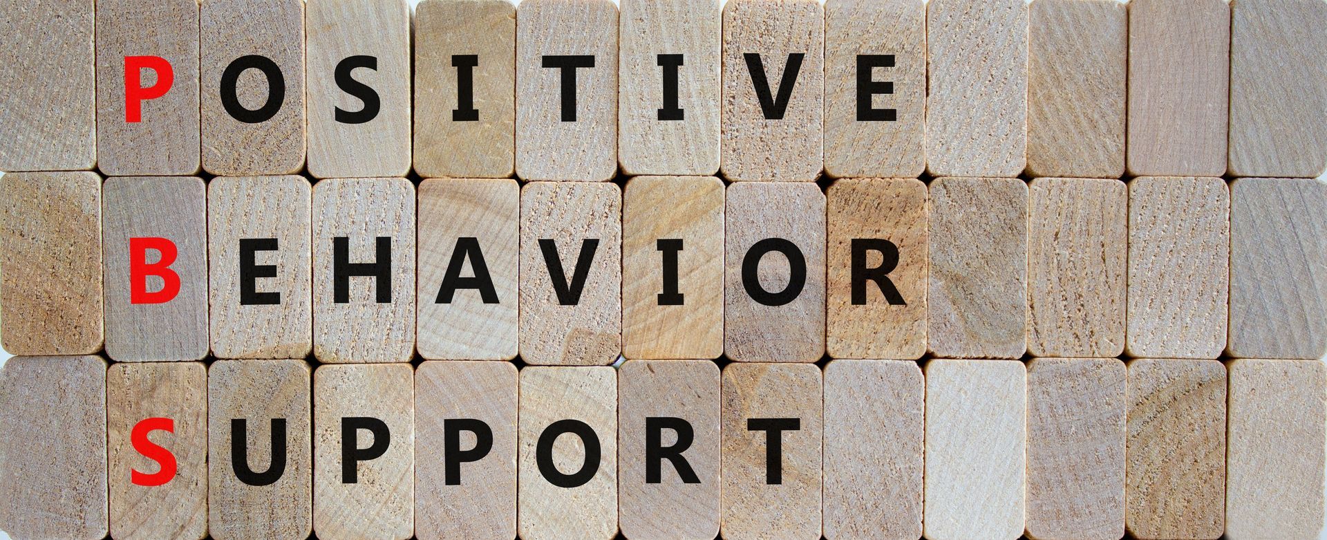 Positive Behavior Supports spelled out in scrabble letters