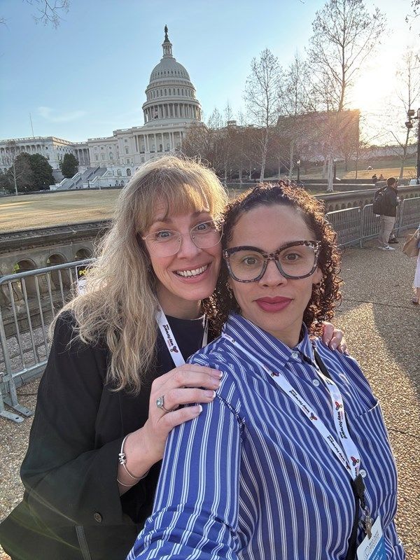 Michelle Carleton and Norma Santos Delgado in DC for Brain Injury Awareness Month