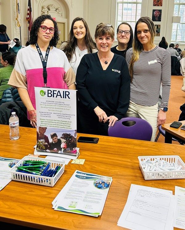 BFAIR staff at the Pittsfield High School resource fair