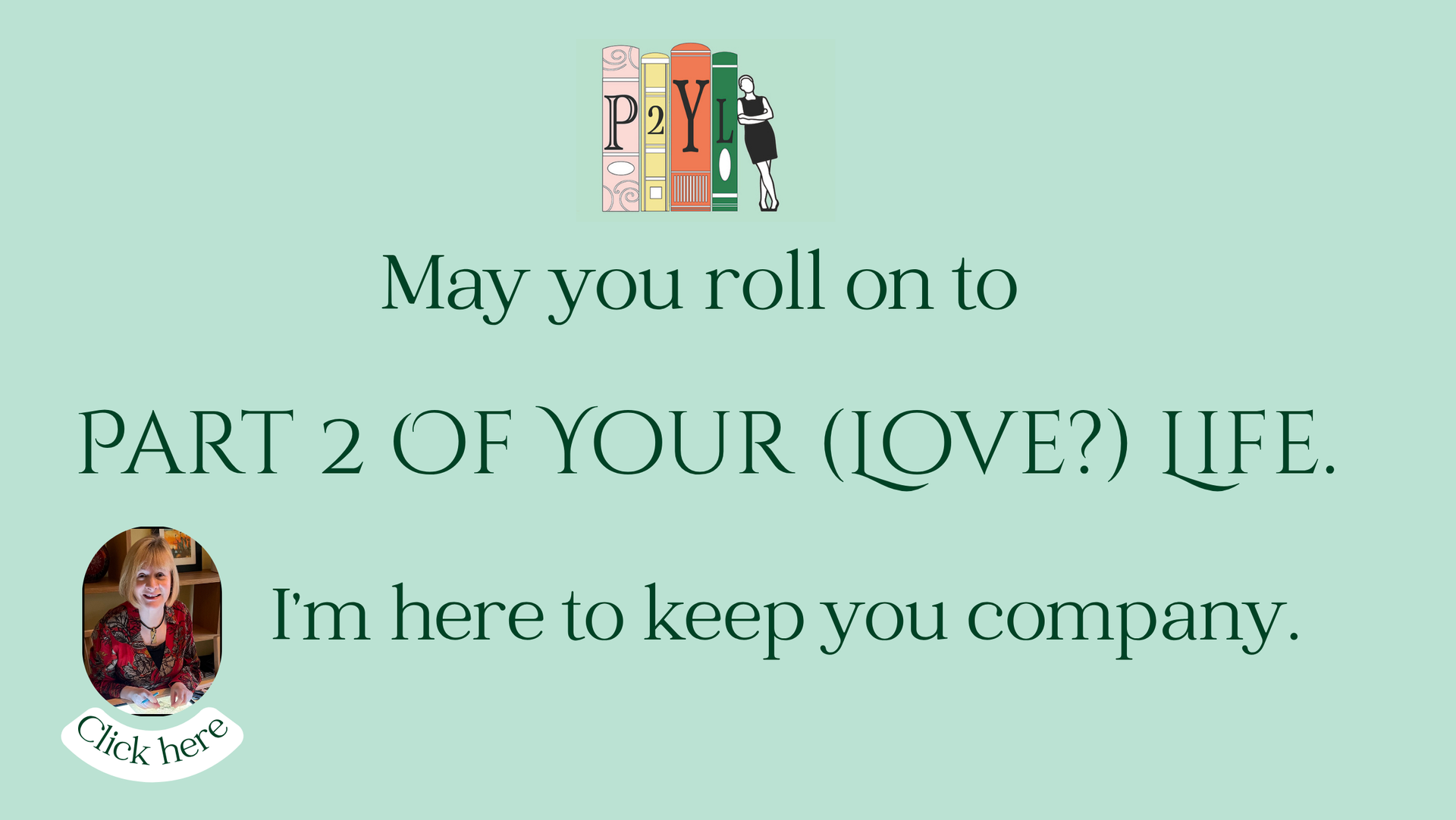 Text over a mint green background: