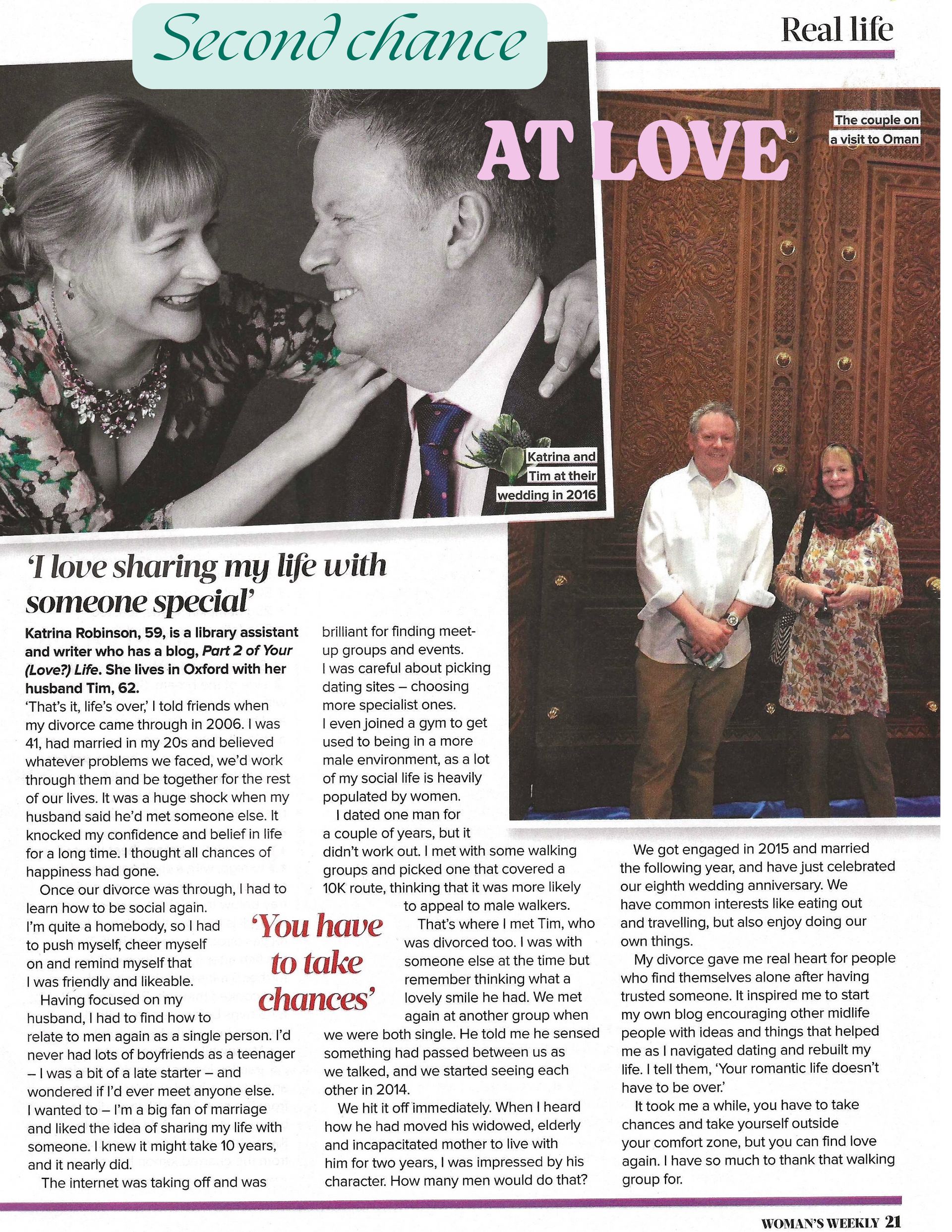 A magazine article titled