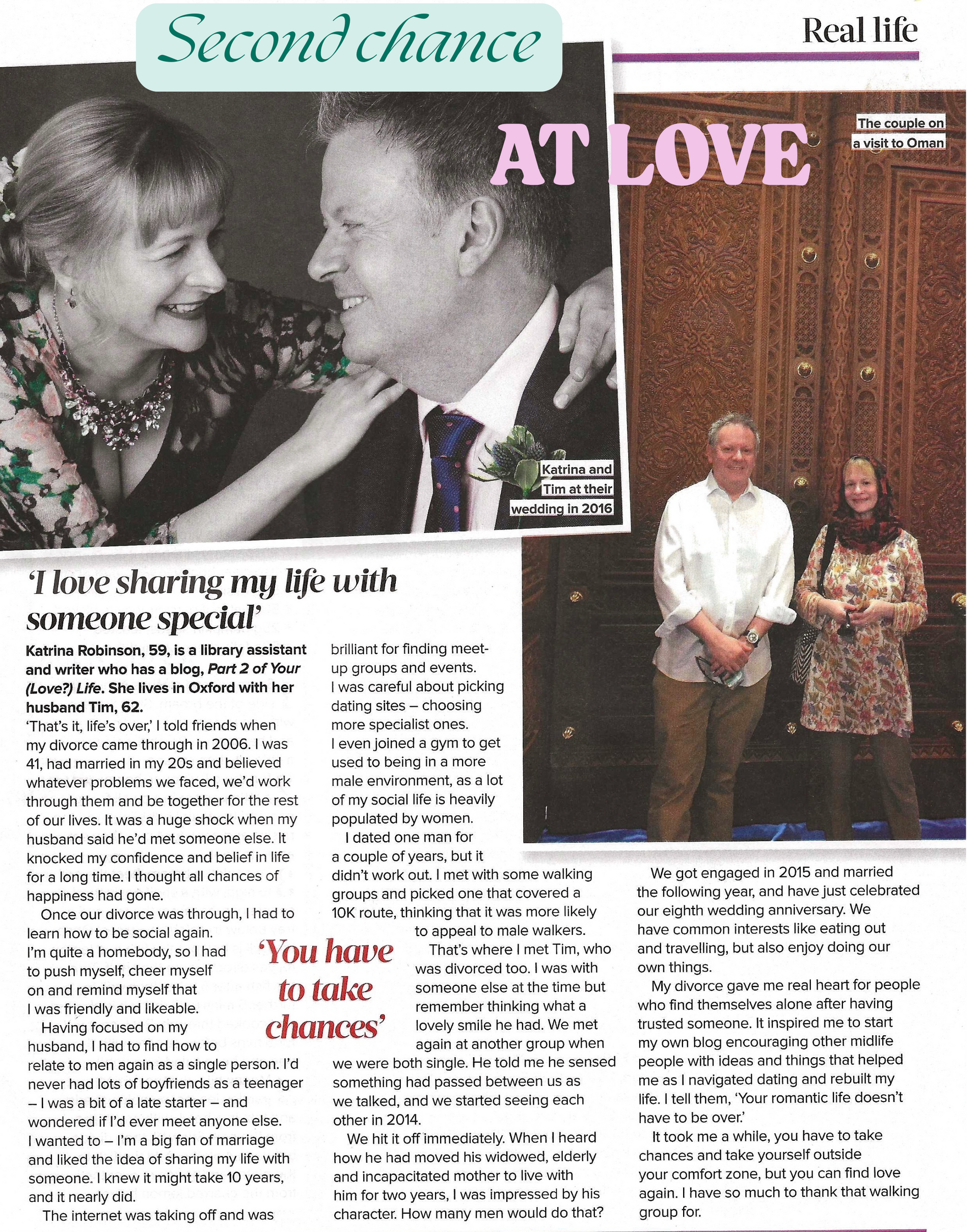 A newspaper feature titled