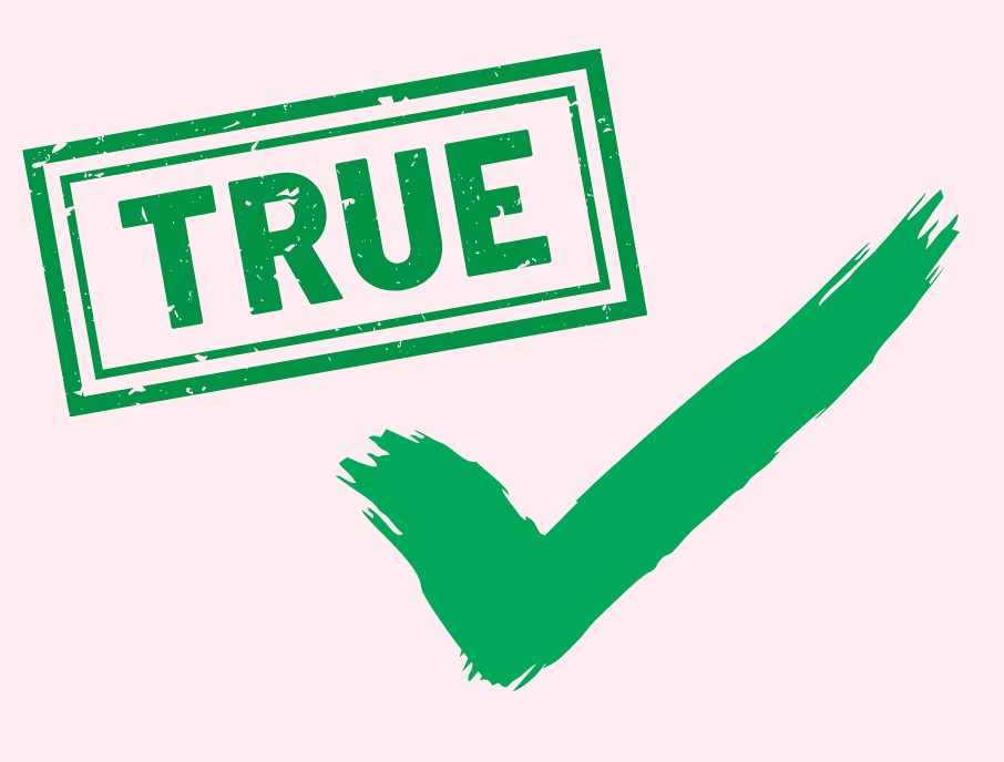 A green stamp with the word 