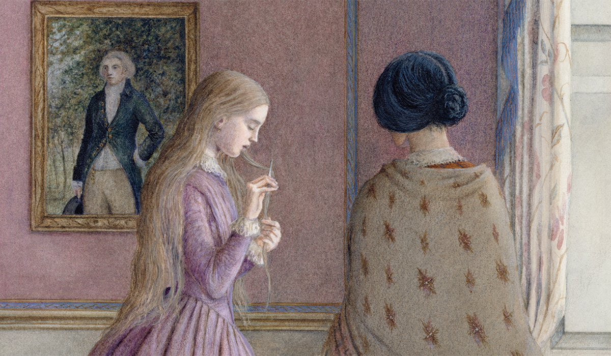 Laura Cutting Her Hair by Angela Barrett from The Woman in White