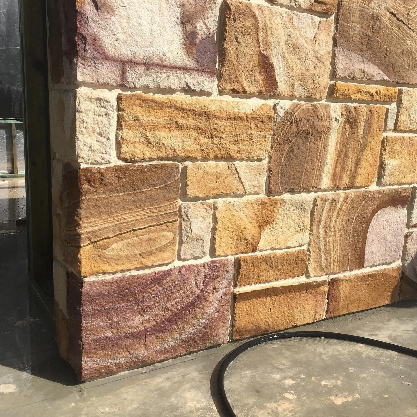 Stone Wall With Varying Shades of Brown and Tan — Australian Sandstone Products In Helidon, QLD