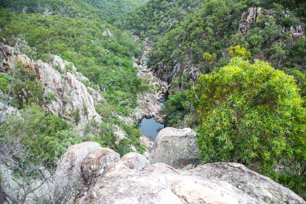 A View Of A River Surrounded By Trees From A Rocky Cliff — Australian Sandstone Products In Toowoomba, QLD