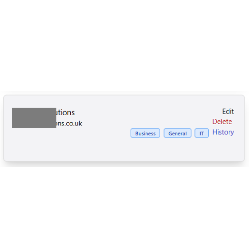 Link building analysis screen