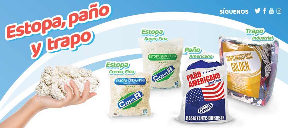 COPAR - Venta de estopa, paño, trapo