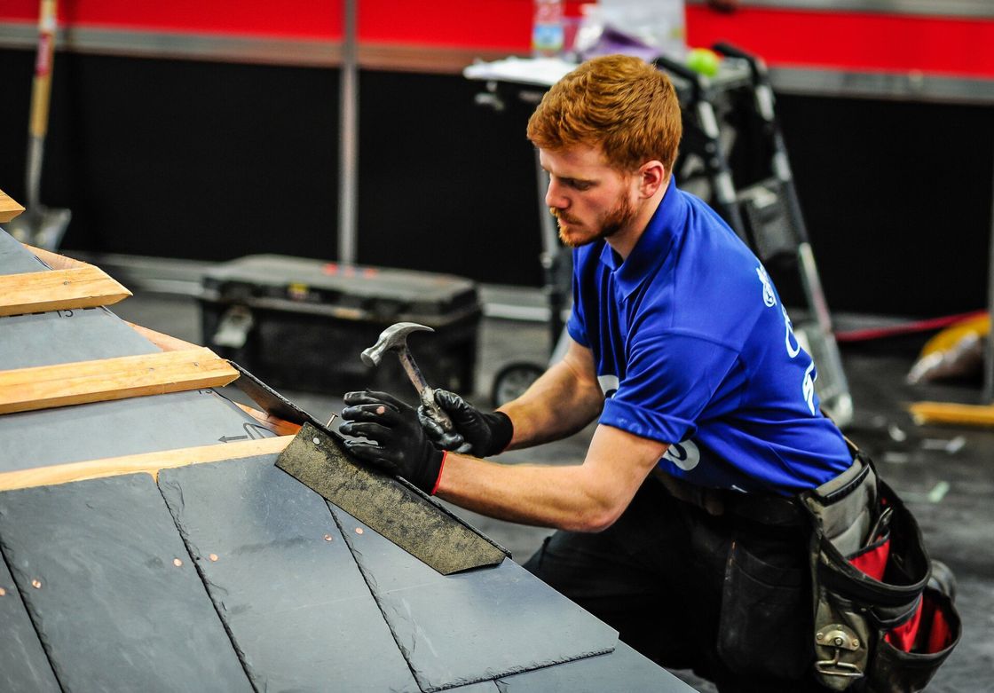 Slate roofing is used to protect homes year-round.