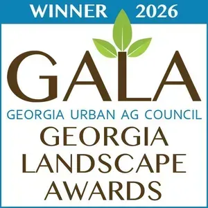 2026 GALA Georgia Landscape Awards logo with green leaf and “Winner” banner