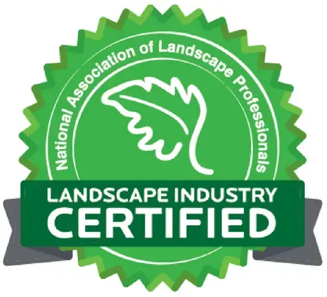 National Association of Landscape Professionals green “Landscape Industry Certified” badge logo