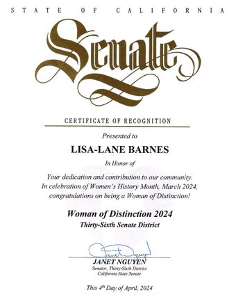 Women of Distinction Award Women of Distinction Award