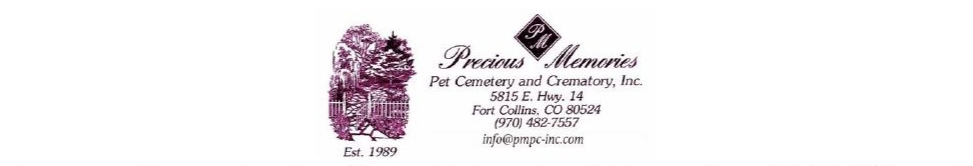 Logo with purple emblem and text for a business named Precision Memorials on a white background