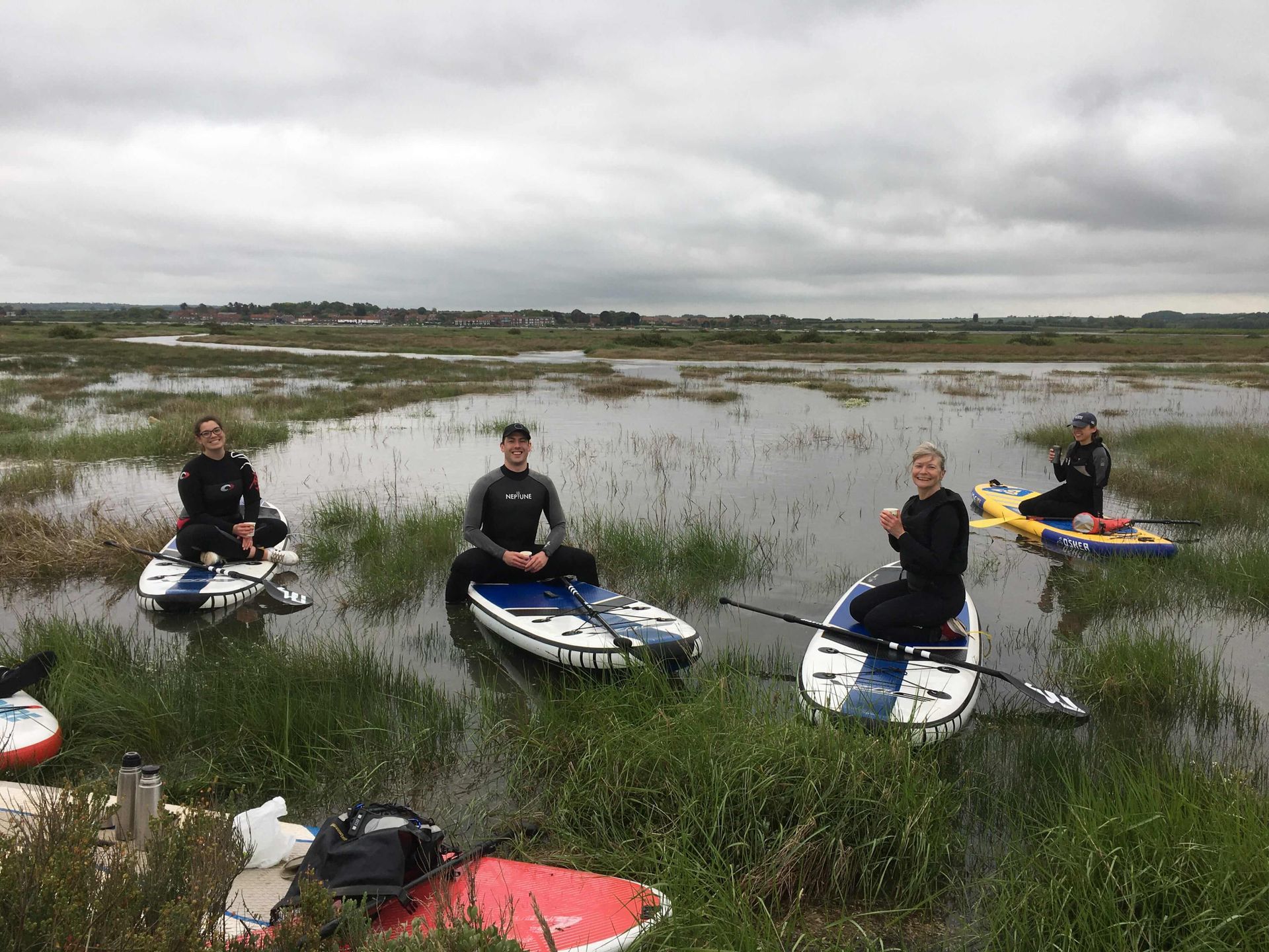 salt marsh paddle boarding
