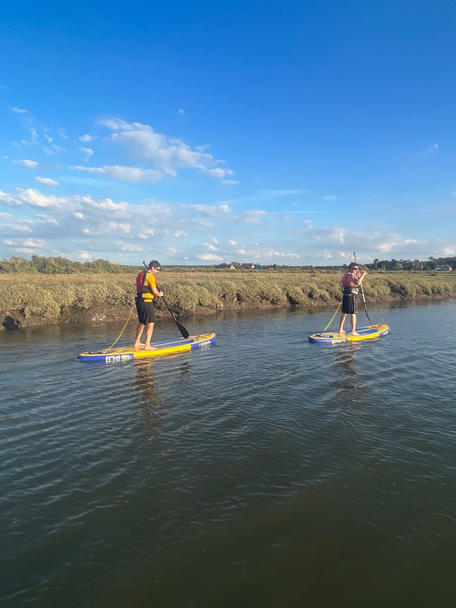 Learning to Paddle board Norfolk Coast