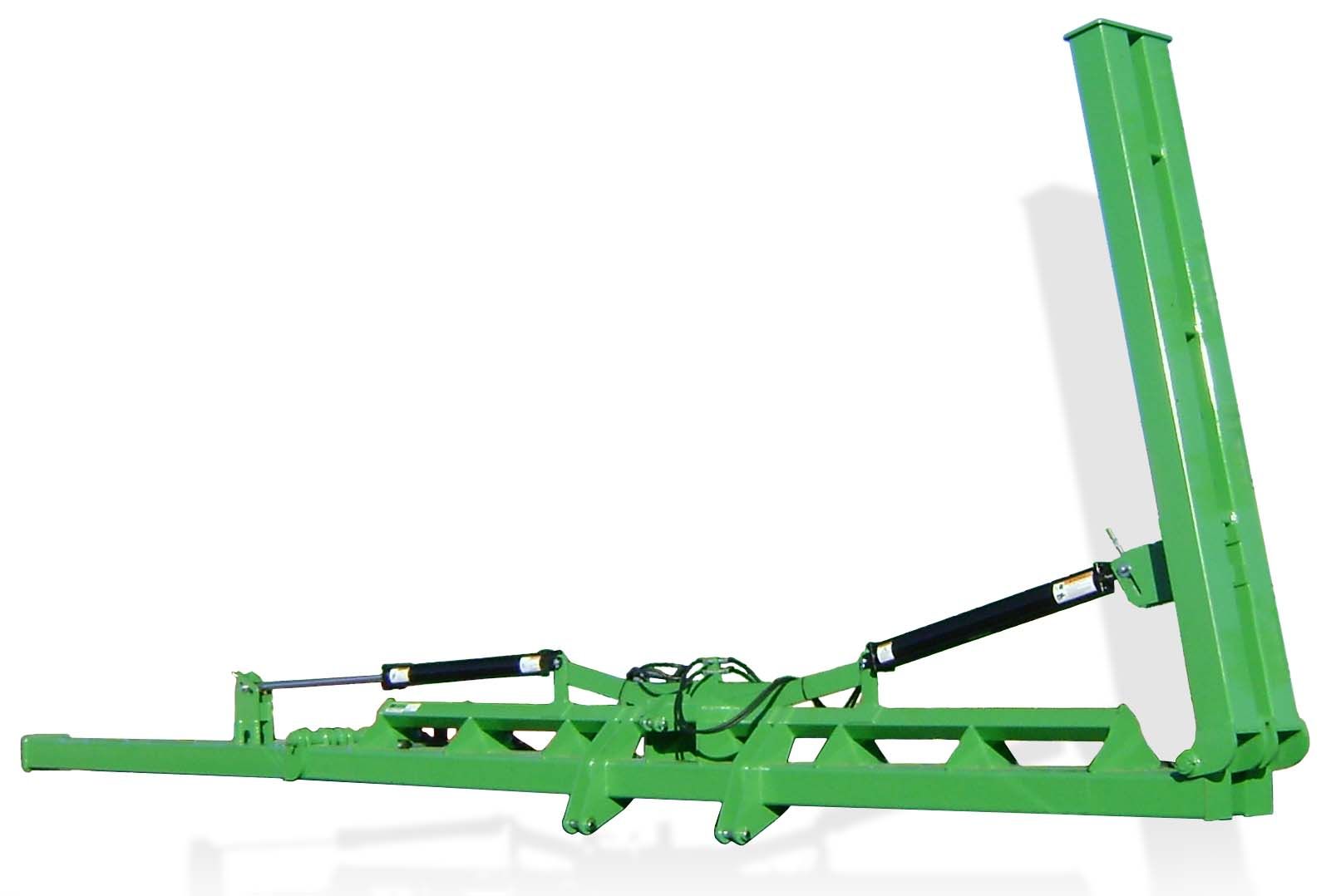 A green machine with a black hose attached to it