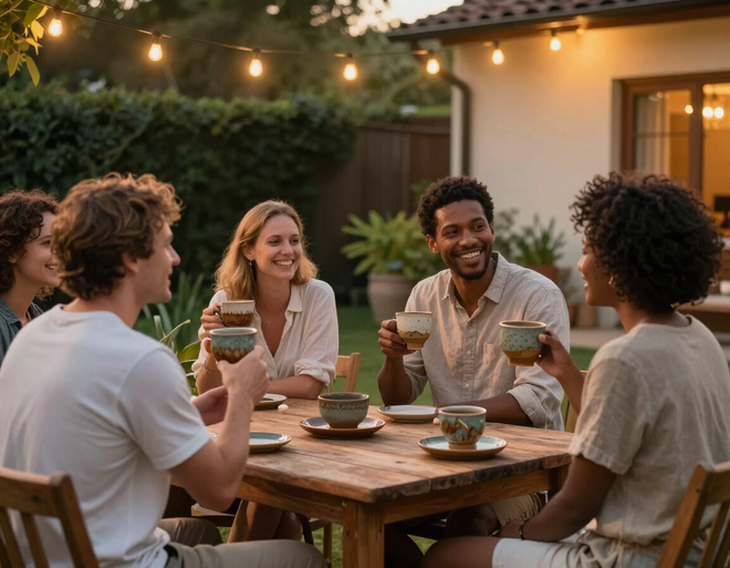 Private gathering with specialty coffee