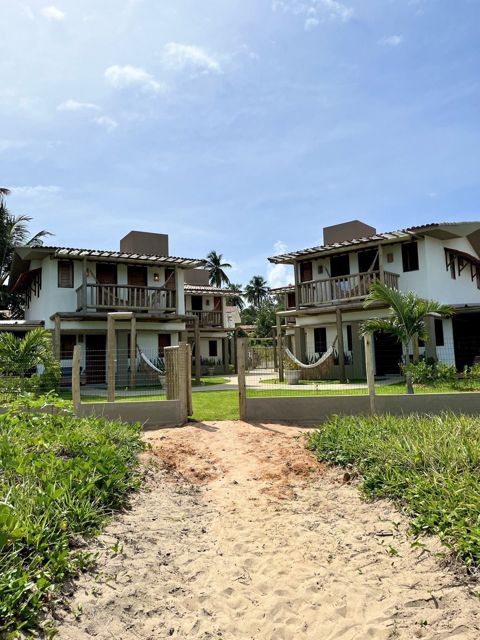 Casas vistas de longe