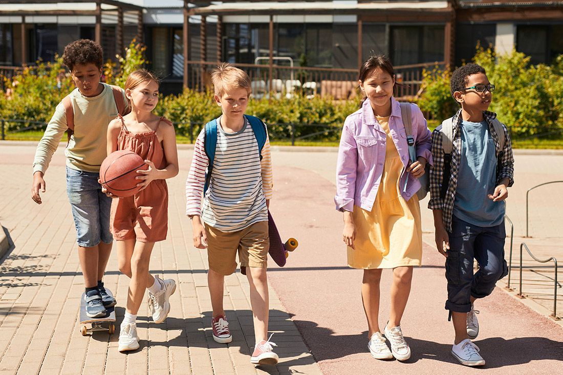 Group of Friends Walking Together - Autism + Support