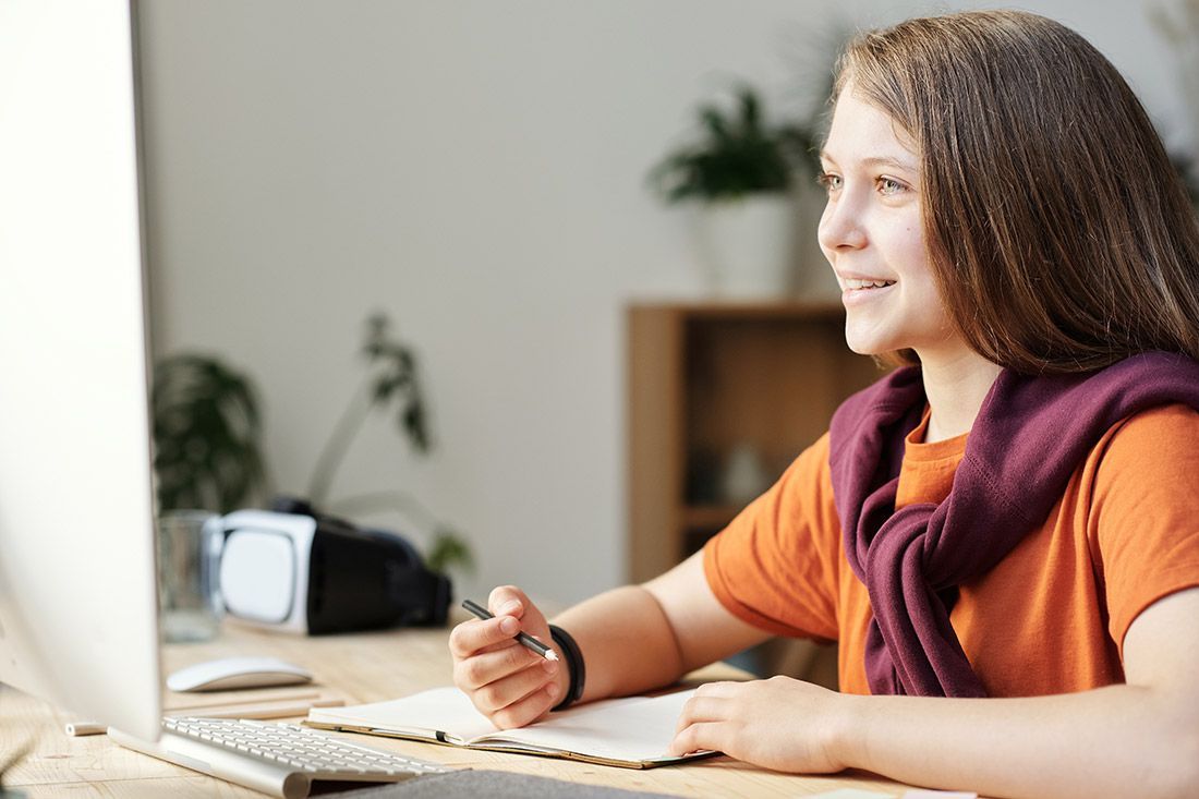 Girl Studying - Autism + Support