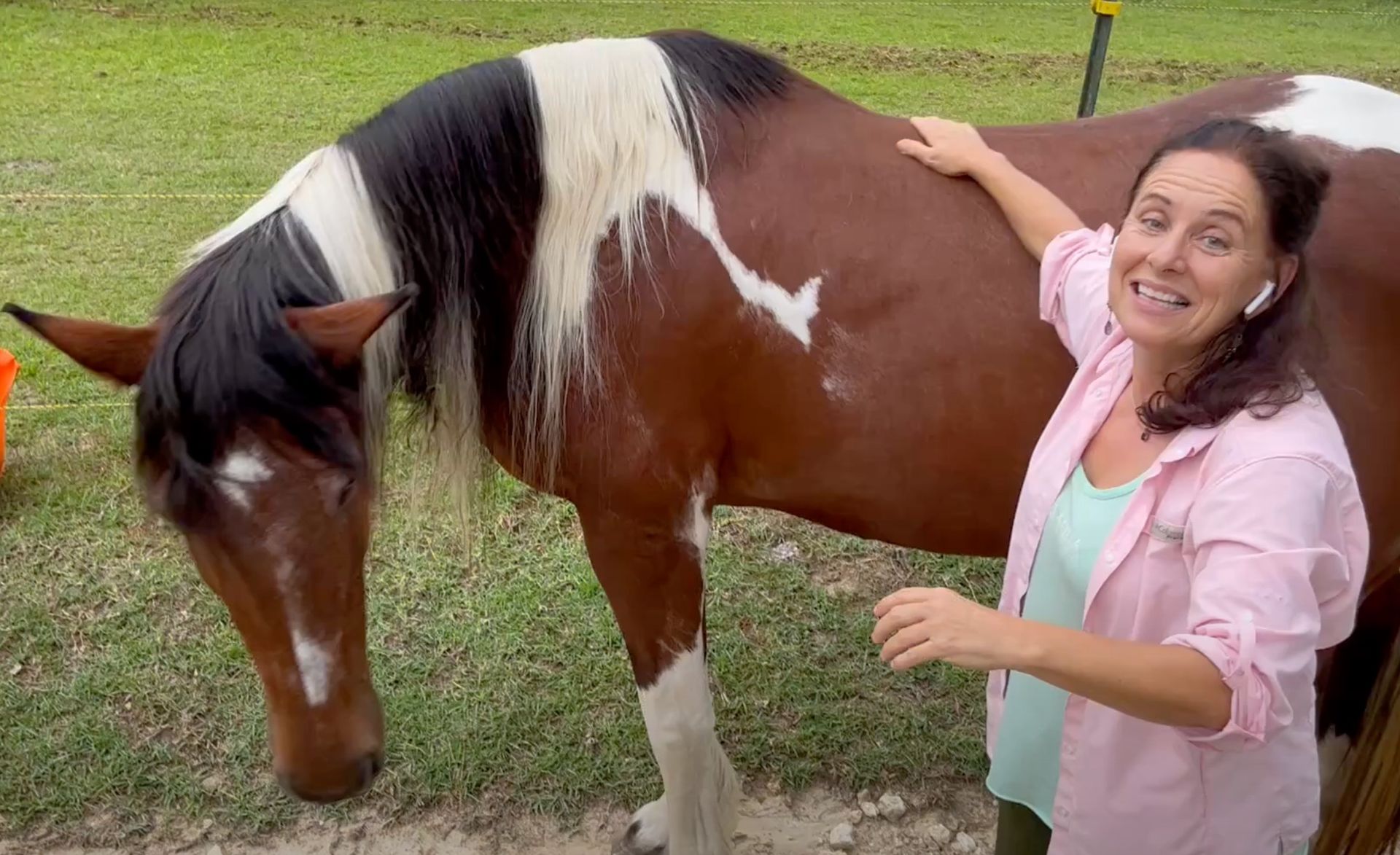 Adee holding  horse's SEL #