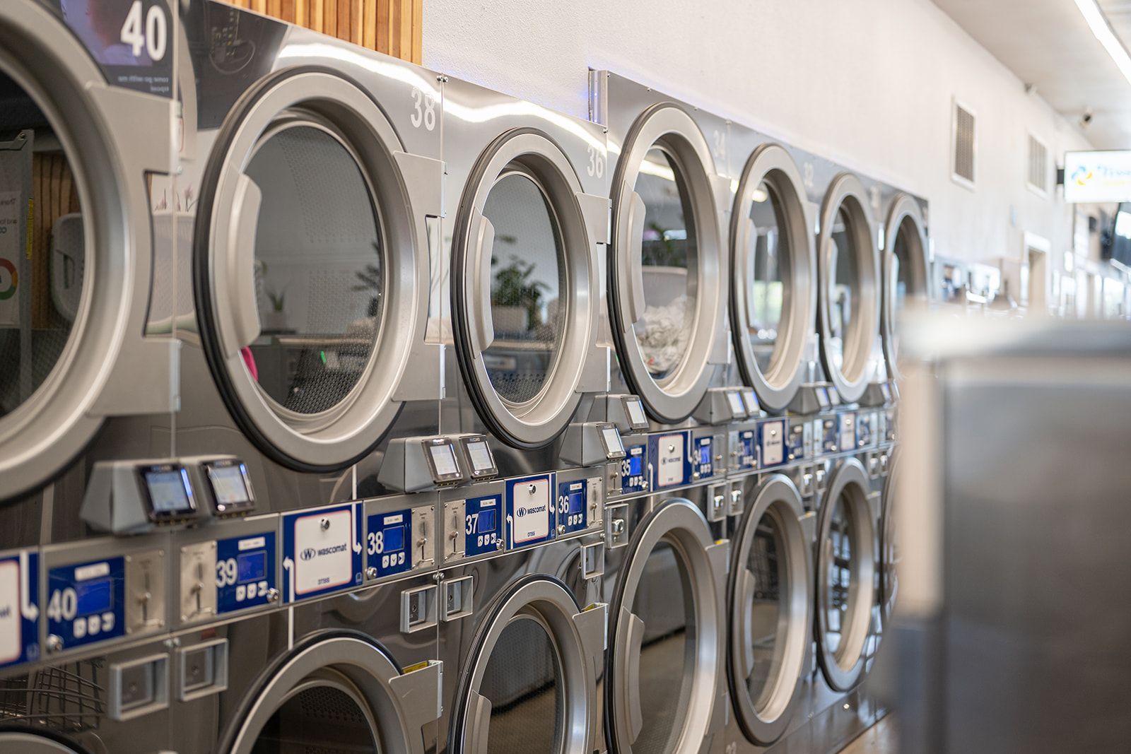 Inside Fresh Laundries laundromat in Fairfield, California