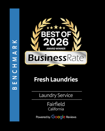 BusinessRate Best of 2026 Award Winner, Fresh Laundries, Laundry Service, Fairfield, California, powered by Google Reviews
