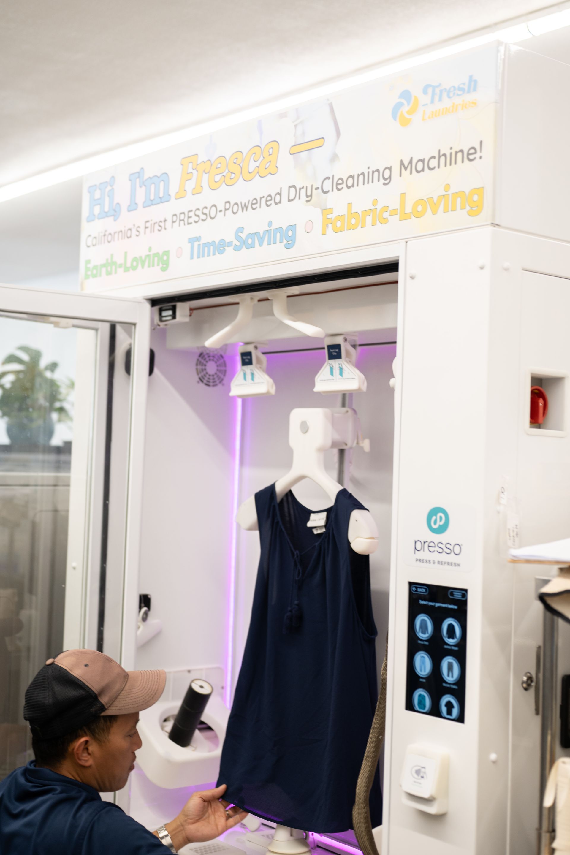 Fresh Laundries garment care with the PRESSO system