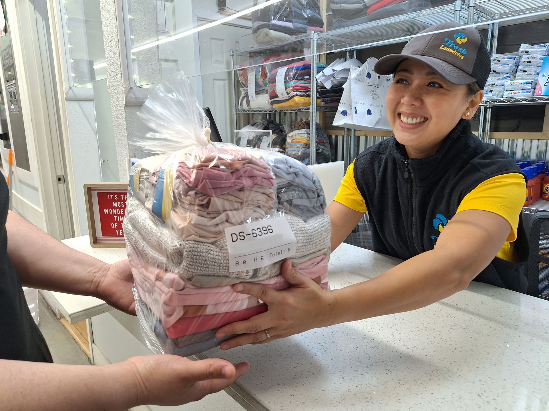 Fresh Laundries gift card for laundry and dry cleaning in Fairfield, California
