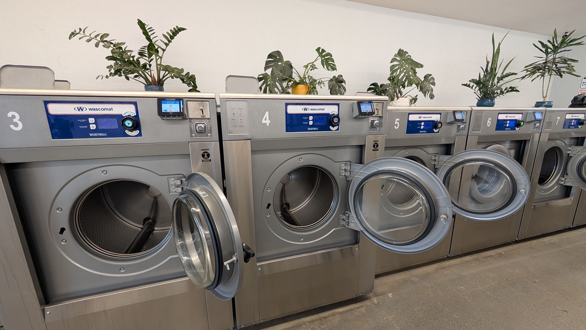 A second view of the Fresh Laundries self-service laundromat