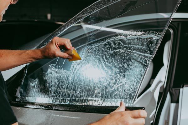window tinting in green car