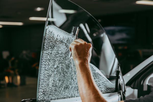 window tinting application