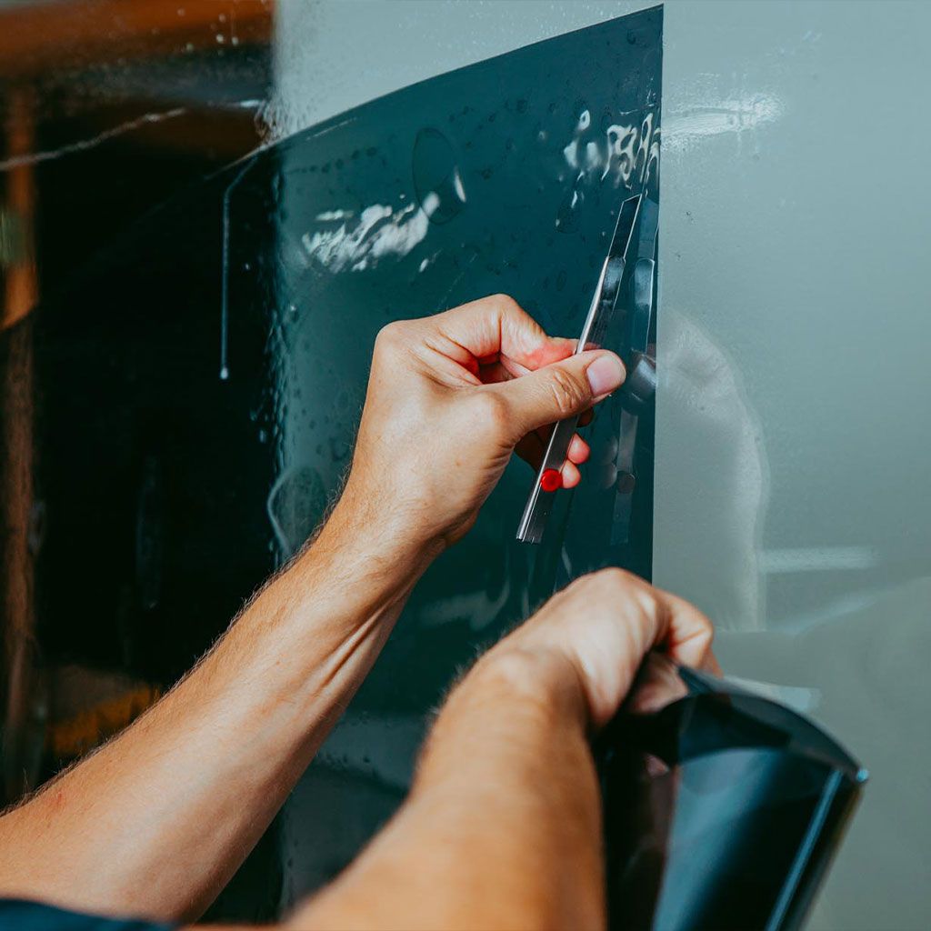 window tinting application