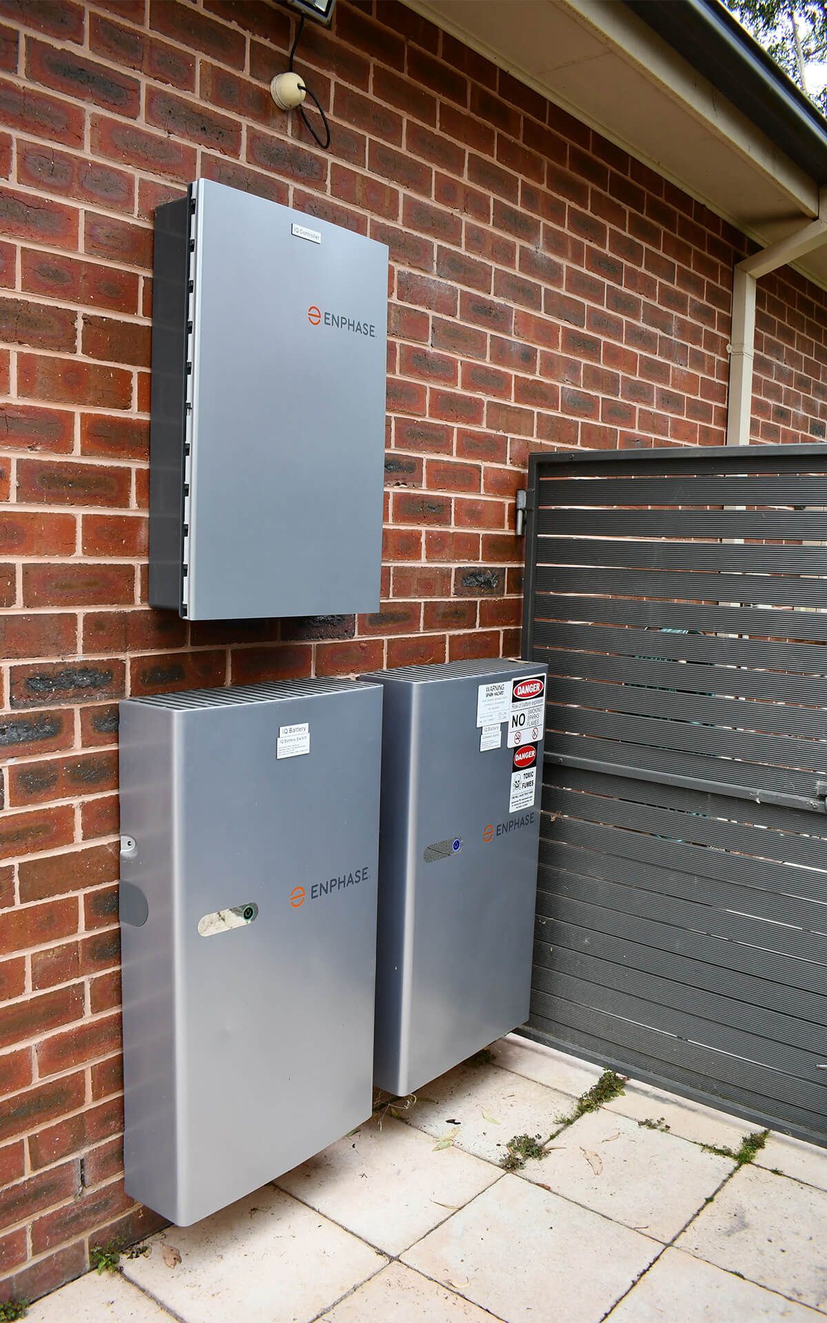 Enphase household batteries installed