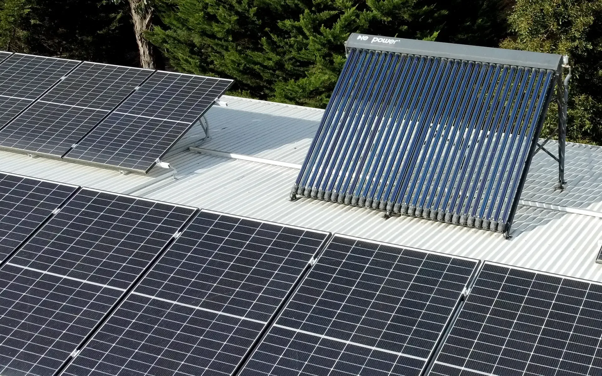 Domestic solar panels installed on Ballarat roof