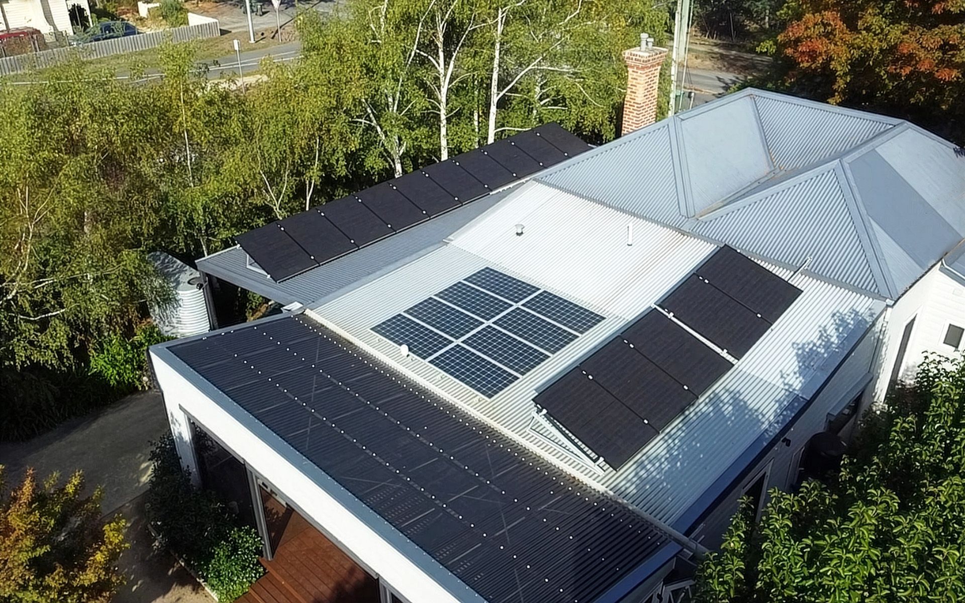 Suntech solar panels with Enphase microinverters and battery storage installation in Ballarat