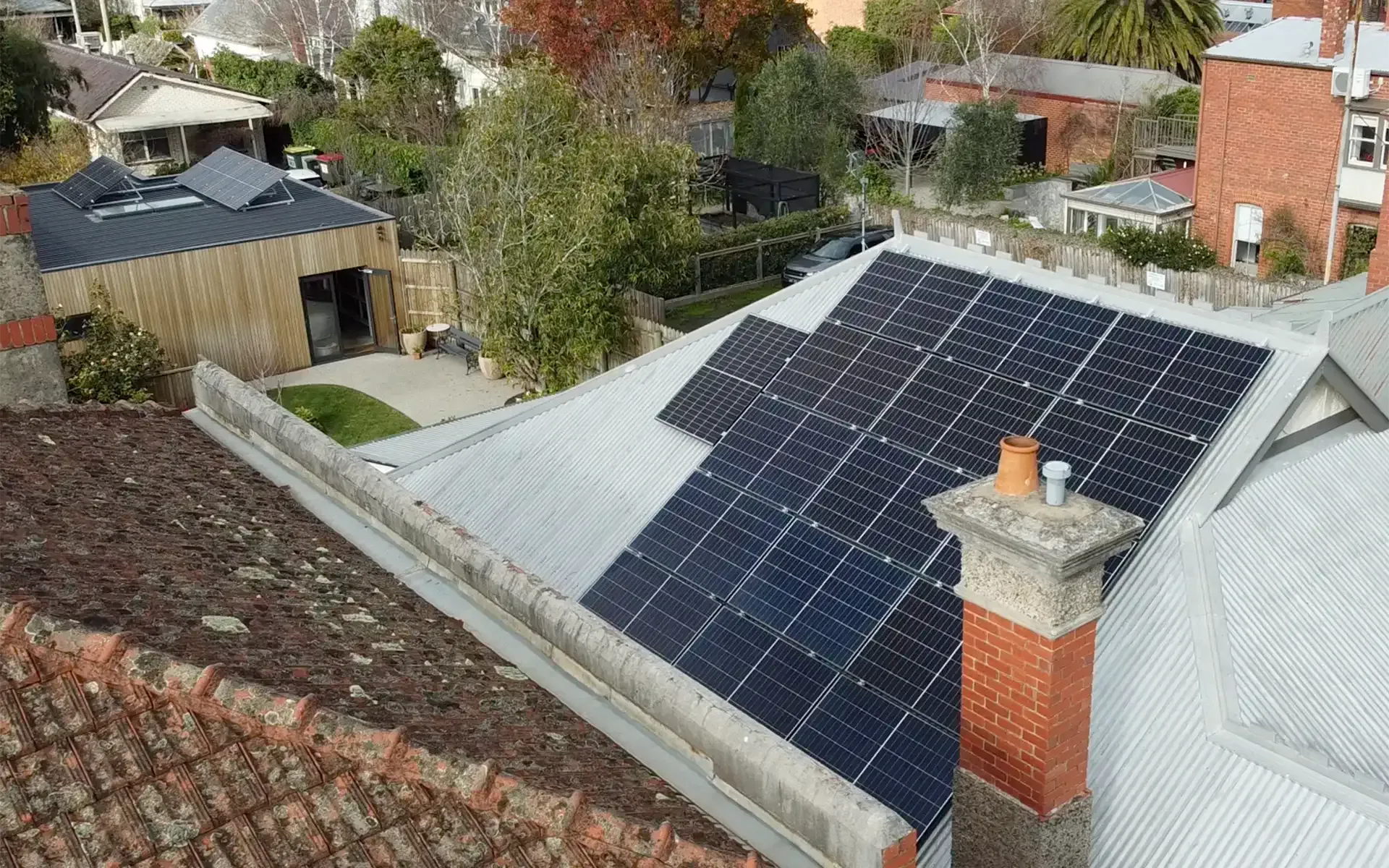 Residential solar power system installed in Ballarat