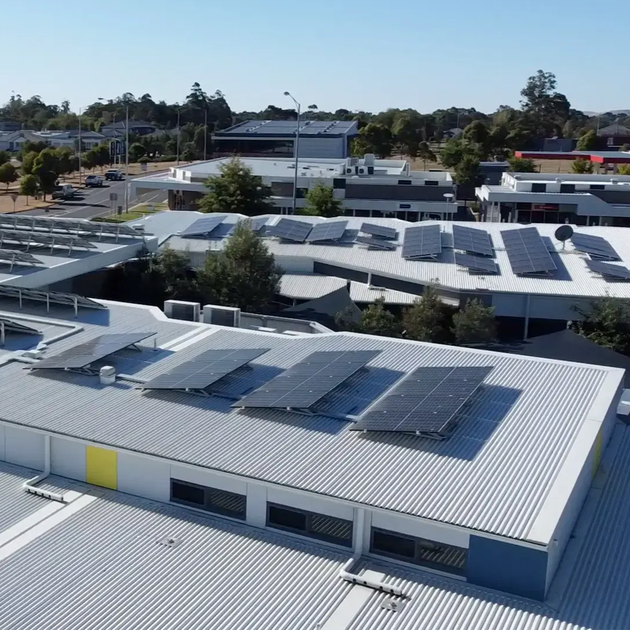 Commercial solar installation in Lucas