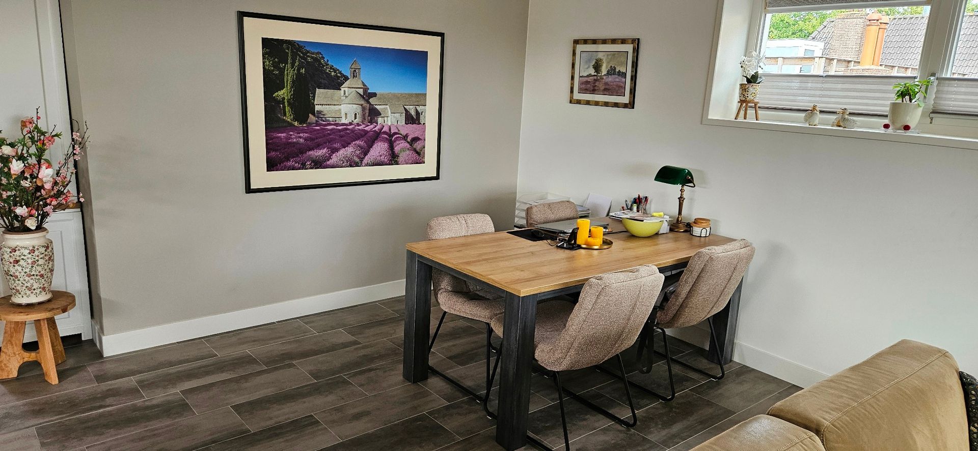 Eethoek in woonkamer