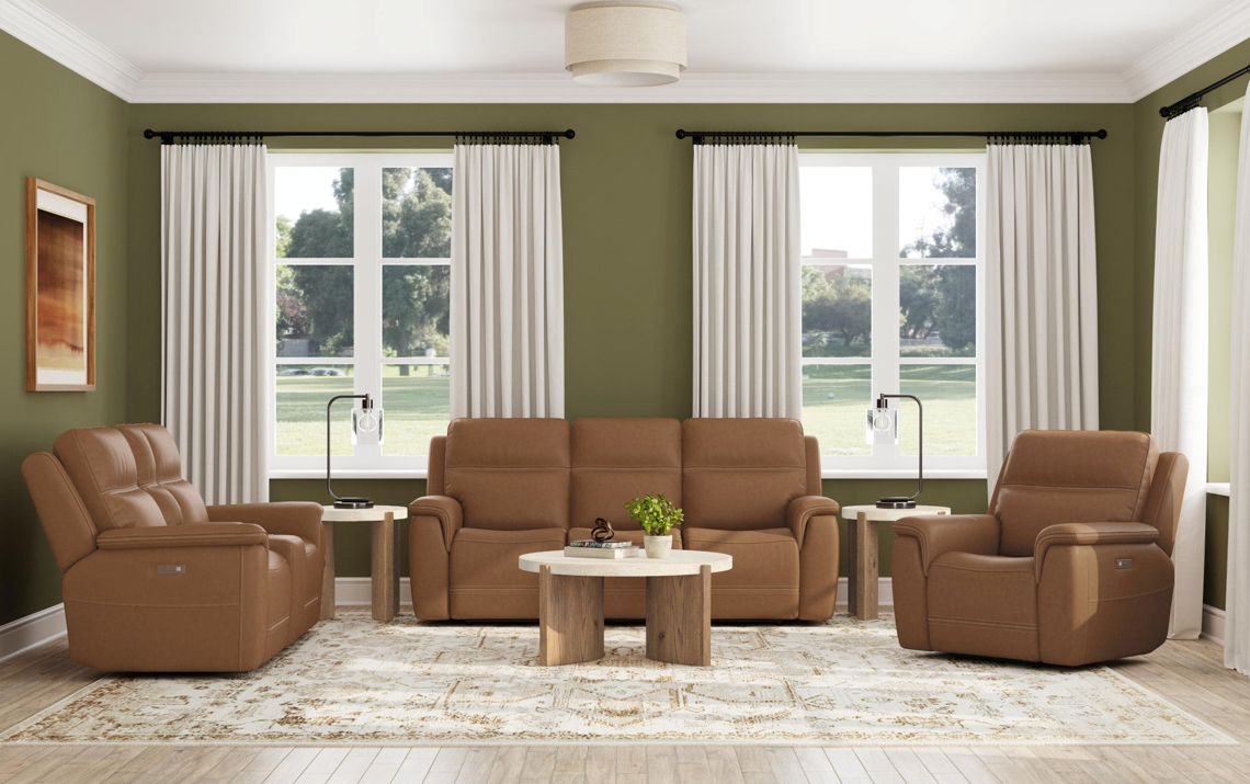 Living room couch, love seat and reclining chair collection | Peerless Furniture and Leather Gallery | Fairview Heights, IL