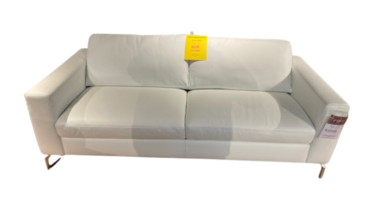 Natuzzi Editions B845 Sofa – White Leather St Louis MO