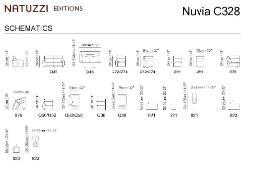 Natuzzi Editions Nuvia C328 Sofa