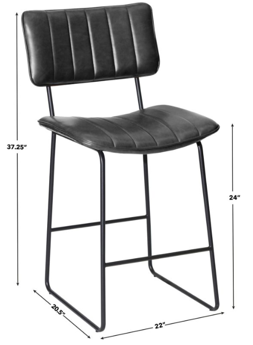 Steve Silver Tribeca Bar Stool in Black in St Louis