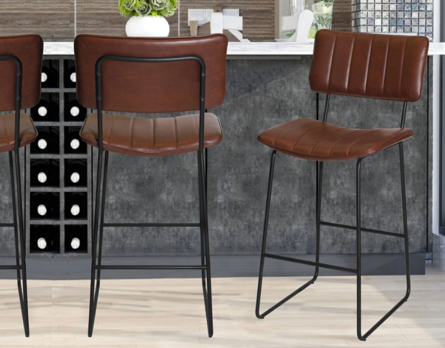 Steve Silver Tribeca Counter Chair in Cordovan | Peerless Furniture | STL