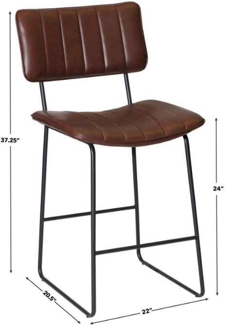 Steve Silver Tribeca Bar Stool in Cordovan in St Louis