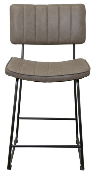 Steve Silver Tribeca Leather Bar Stool in Gray | STL