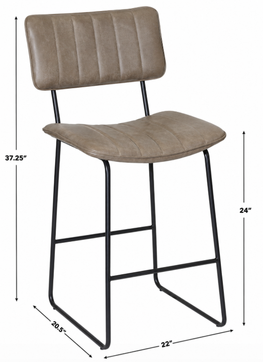 Steve Silver Tribeca Bar Stool in Gray in St Louis