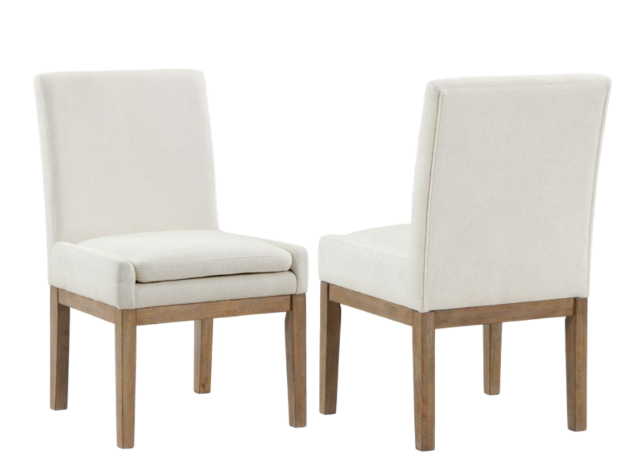 Steve Silver Aubrey Driftwood White Parsons Chair | STL