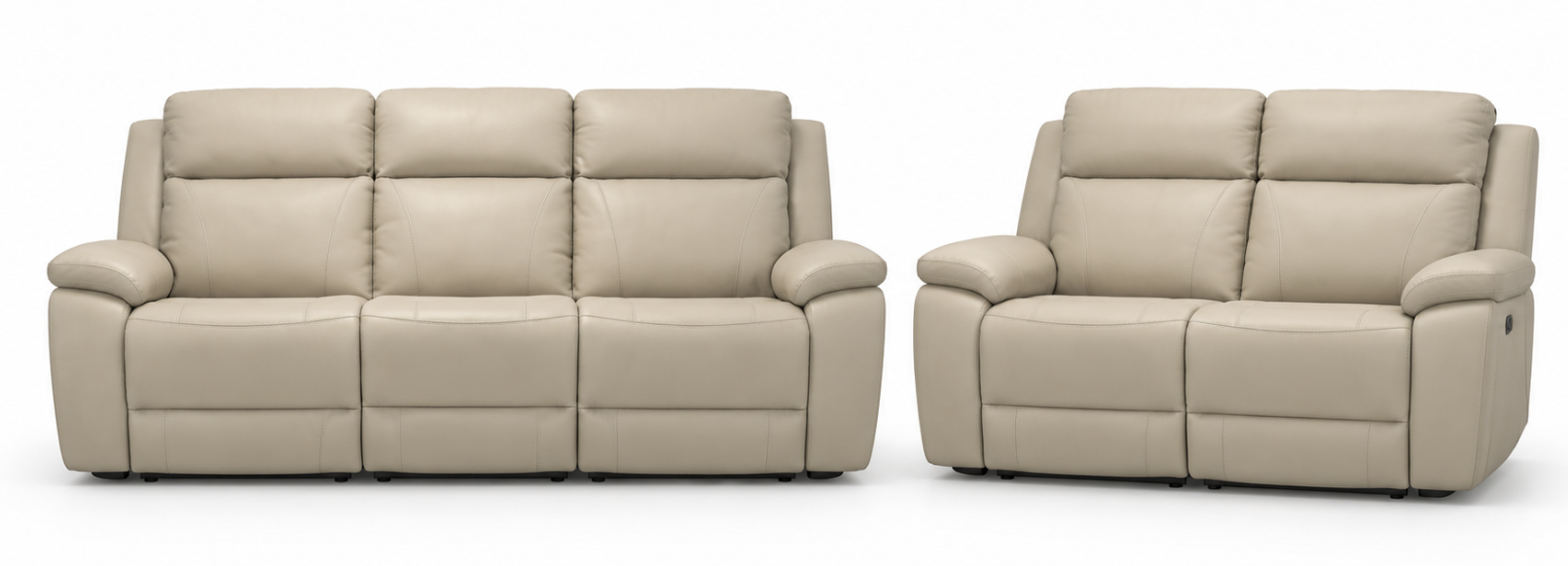 KU-6390L Power Reclining Sofa and Loveseat with Power Headrests